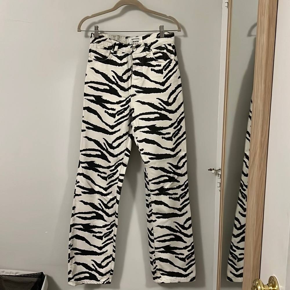 Reformation Jeans, brown zebra, size 26